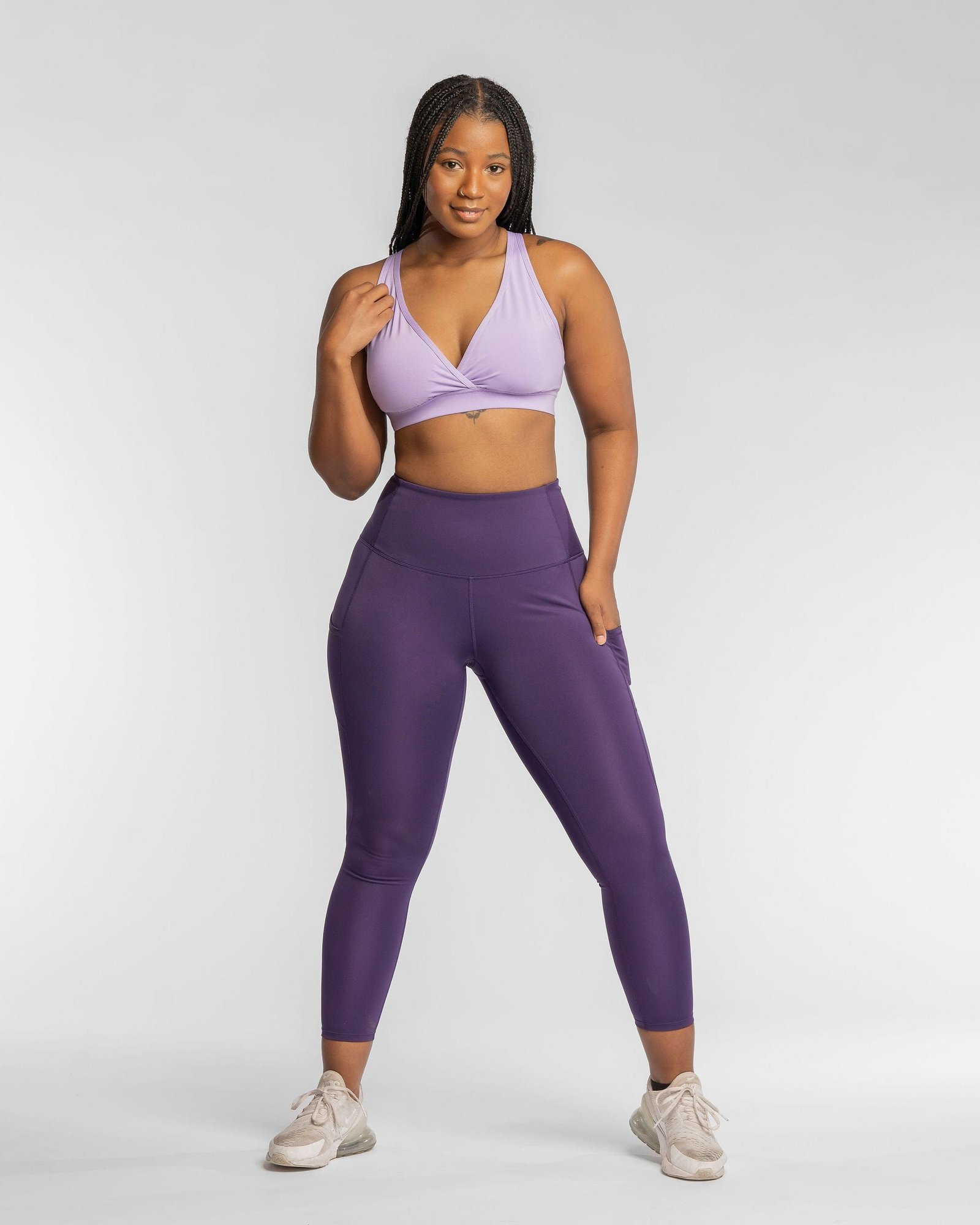 Hi Five Pocketed High-Waist Legging – Purple Craze - Image 5