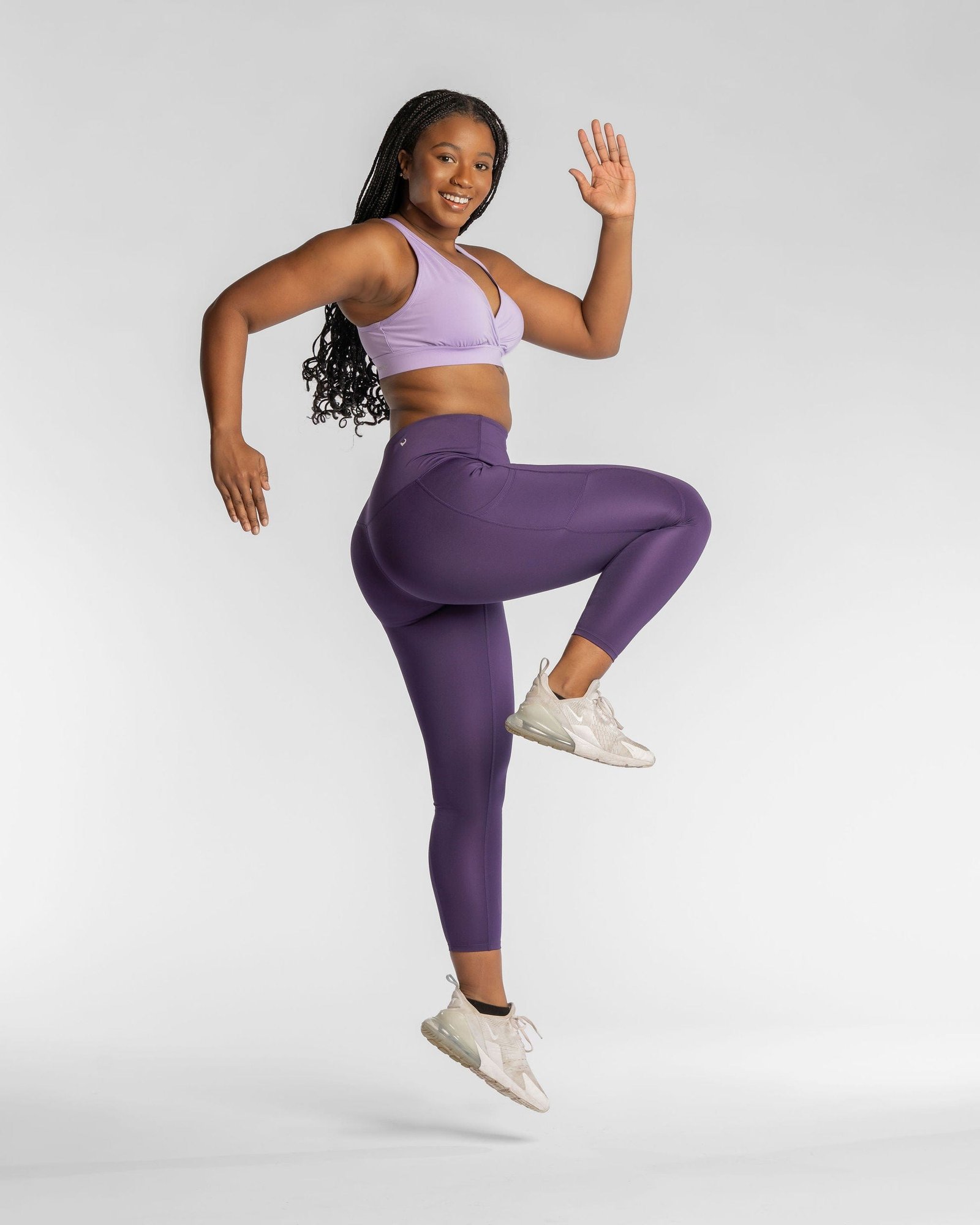 Hi Five Pocketed High-Waist Legging – Purple Craze - Image 3
